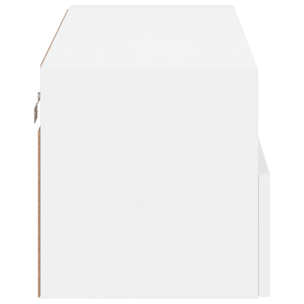 TV-seinäkaappi valkoinen 80x30x30 cm tekninen puu