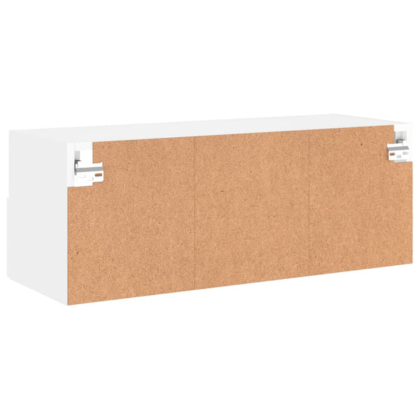 TV-seinäkaappi valkoinen 80x30x30 cm tekninen puu