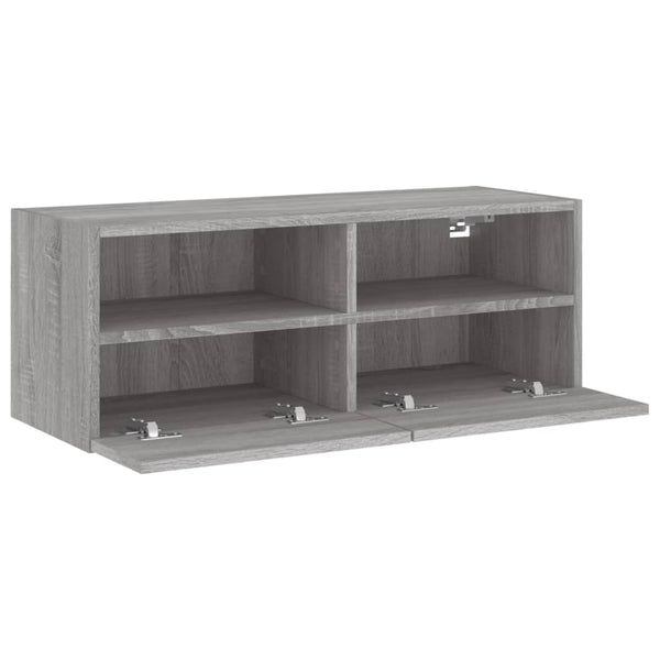 TV-seinäkaappi harmaa Sonoma 80x30x30 cm tekninen puu