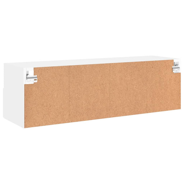 TV-seinäkaappi valkoinen 100x30x30 cm tekninen puu