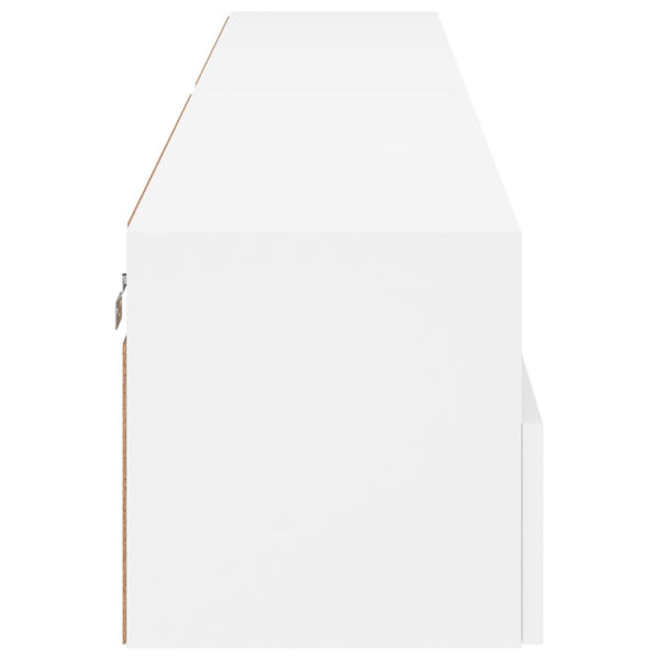 TV-seinäkaapit 2 kpl valkoinen 100x30x30 cm tekninen puu