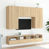 Sonoma-tammi tv-seinäkaapit Iuven 100x30x30cm (2 kpl, puinen)