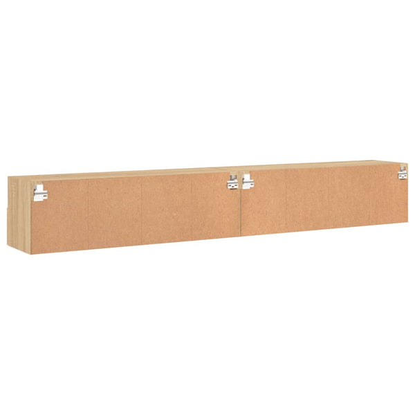 Sonoma-tammi tv-seinäkaapit Iuven 100x30x30cm (2 kpl, puinen)