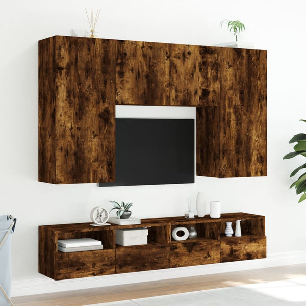 Savutammi tv-seinäkaappi Iuven 100x30x30cm (puinen)
