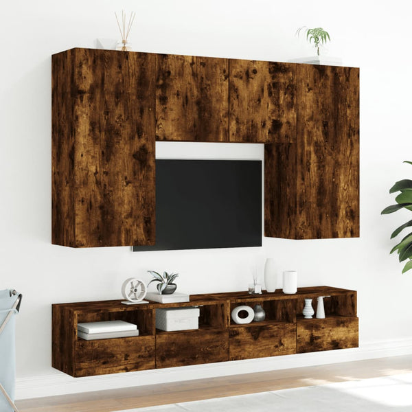 Savutammi tv-seinäkaappi Iuven 100x30x30cm (2 kpl puinen)