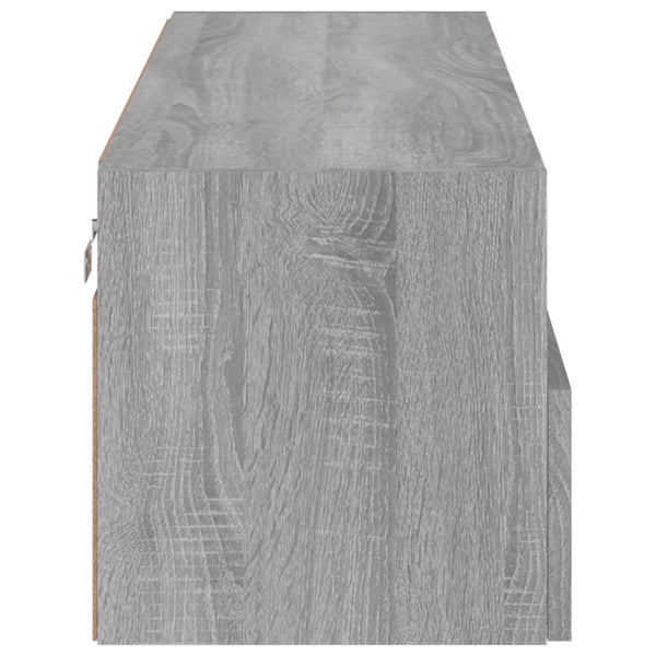 Harmaa tv-seinäkaappi Iuven 100x30x30cm (puinen)