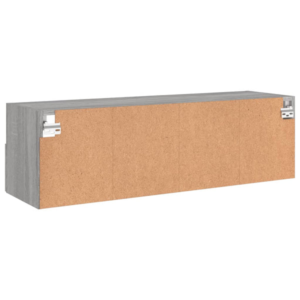 Harmaa tv-seinäkaappi Iuven 100x30x30cm (puinen)