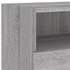 TV-seinäkaapit 2 kpl harmaa Sonoma 100x30x30 cm tekninen puu