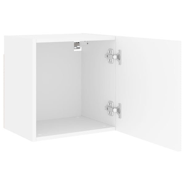 TV-seinäkaapit 2 kpl valkoinen 40,5x30x40 cm tekninen puu