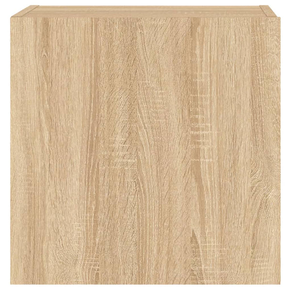 TV-seinäkaapit 2 kpl Sonoma-tammi 40,5x30x40 cm tekninen puu