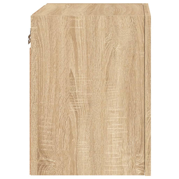 TV-seinäkaapit 2 kpl Sonoma-tammi 40,5x30x40 cm tekninen puu