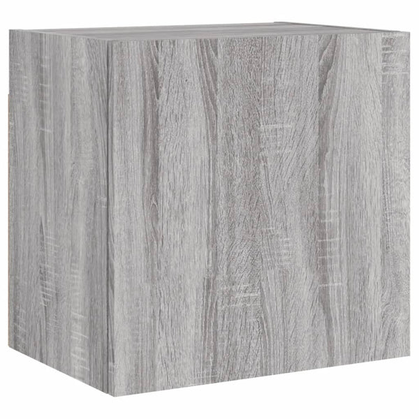 TV-seinäkaapit 2 kpl harmaa Sonoma 40,5x30x40 cm tekninen puu