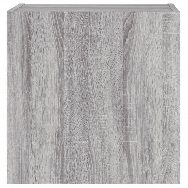 TV-seinäkaapit 2 kpl harmaa Sonoma 40,5x30x40 cm tekninen puu