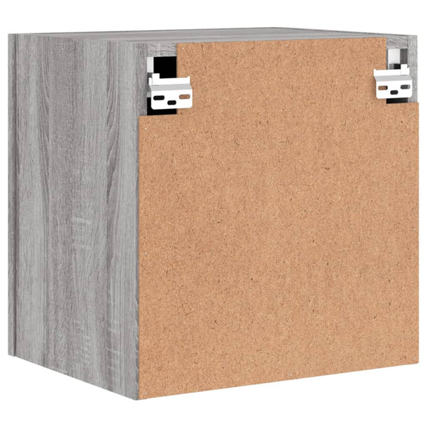 TV-seinäkaapit 2 kpl harmaa Sonoma 40,5x30x40 cm tekninen puu