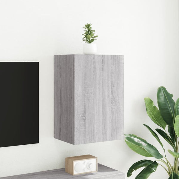 TV-seinäkaappi harmaa Sonoma 40,5x30x60 cm tekninen puu