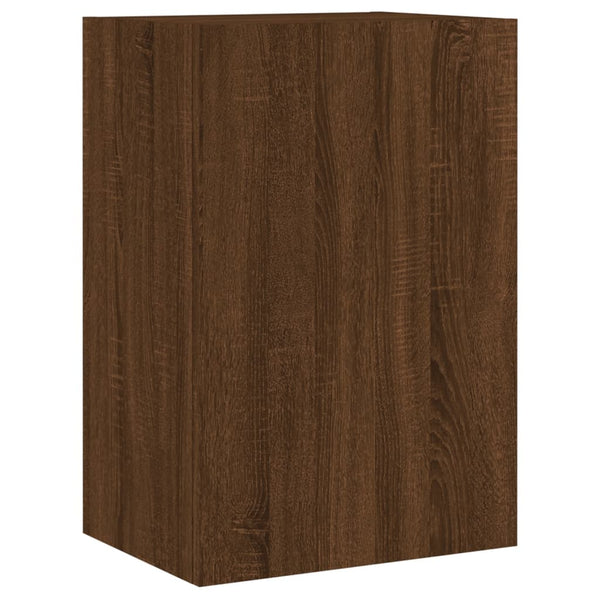 TV-seinäkaapit 2 kpl ruskea tammi 40,5x30x60 cm tekninen puu