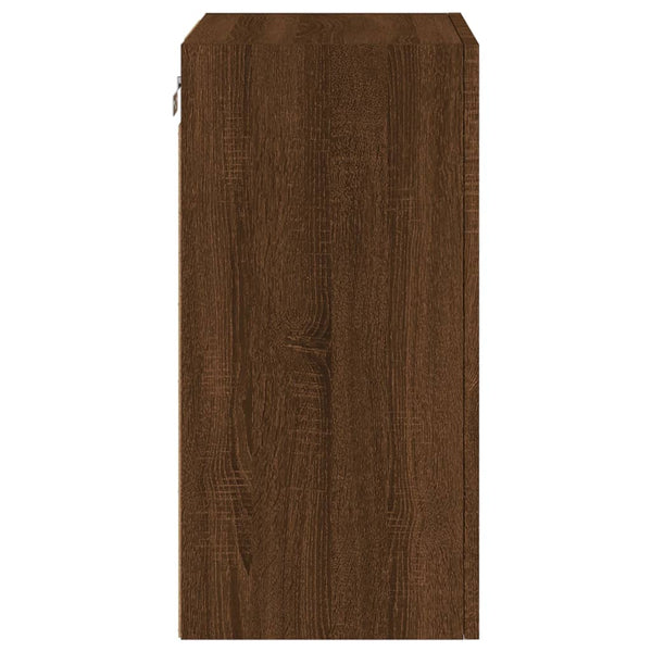 TV-seinäkaapit 2 kpl ruskea tammi 40,5x30x60 cm tekninen puu