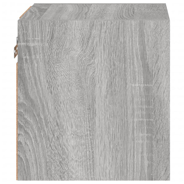 TV-seinäkaappi LED-valoilla harmaa Sonoma 30x28,5x30 cm