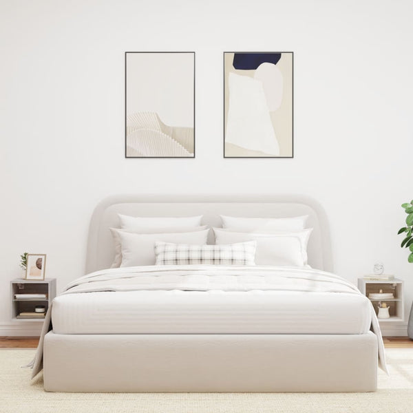 TV-seinäkaapit LED-valoilla 2 kpl harmaa Sonoma 30x28,5x30 cm
