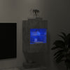 Betoninharmaa tv-seinäkaappi Francisqui 40x30x60,5cm (led-valoilla)
