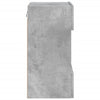 Betoninharmaa tv-seinäkaapit led-valoilla Francisqui 40x30x60,5cm (2 kpl)