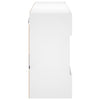 TV-seinäkaappi LED-valoilla valkoinen 98,5x30x60,5 cm
