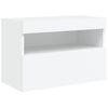 Valkoinen tv-seinäkaappi Manceva 60x30x40cm (led-valoilla)