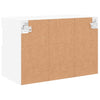 Valkoinen tv-seinäkaappi Manceva 60x30x40cm (led-valoilla)