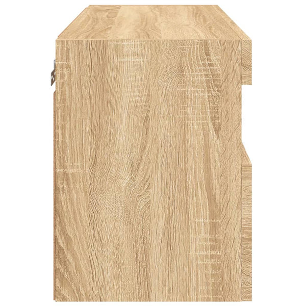TV-seinäkaappi LED-valoilla Sonoma-tammi 60x30x40 cm