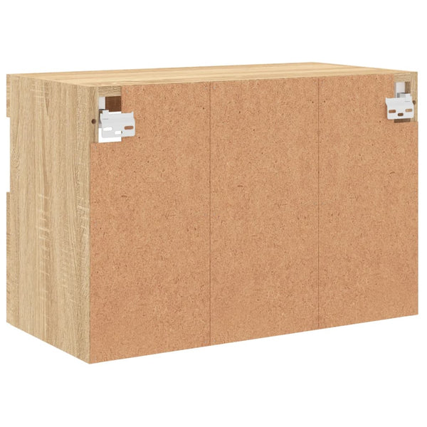 TV-seinäkaappi LED-valoilla Sonoma-tammi 60x30x40 cm