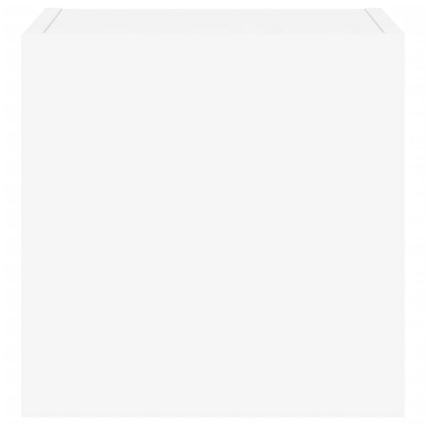 TV-seinäkaapit LED-valoilla 2 kpl valkoinen 30,5x35x30 cm