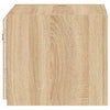 TV-seinäkaappi LED-valoilla Sonoma-tammi 30,5x35x30 cm