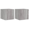 TV-seinäkaapit LED-valoilla 2 kpl harmaa Sonoma 30,5x35x30 cm