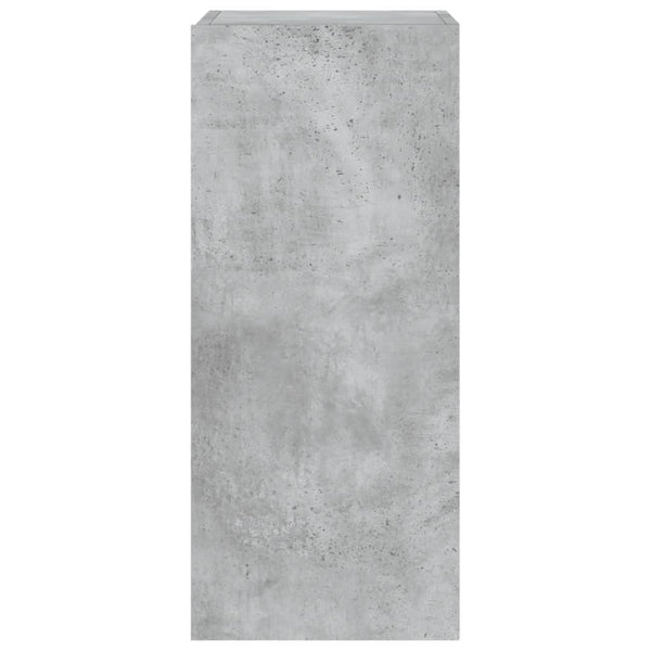 TV-seinäkaappi LED-valoilla betoninharmaa 30,5x35x70 cm