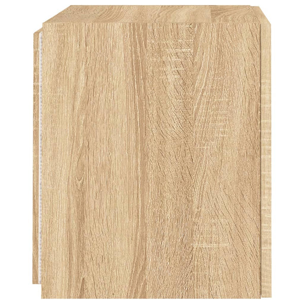 TV-seinäkaappi LED-valoilla Sonoma-tammi 40,5x35x40 cm