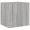 TV-seinäkaappi LED-valoilla harmaa Sonoma 40,5x35x40 cm