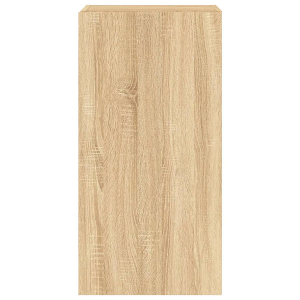 TV-seinäkaappi LED-valoilla Sonoma-tammi 40,5x35x80 cm