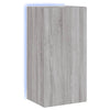TV-seinäkaappi LED-valoilla harmaa Sonoma 40,5x35x80 cm