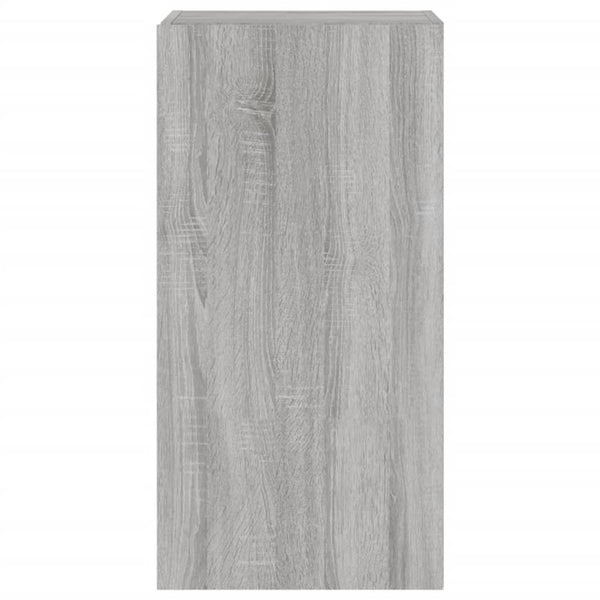 TV-seinäkaappi LED-valoilla harmaa Sonoma 40,5x35x80 cm