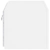 TV-seinäkaappi LED-valoilla valkoinen 60x35x31 cm