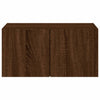 TV-seinäkaappi LED-valoilla ruskea tammi 60x35x31 cm
