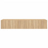 TV-seinäkaapit LED-valoilla 2 kpl Sonoma-tammi 80x35x31 cm