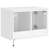 TV-seinäkaappi LED-valoilla valkoinen 60x35x41 cm