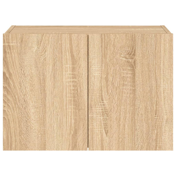 TV-seinäkaappi LED-valoilla Sonoma-tammi 60x35x41 cm