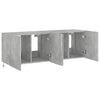 TV-seinäkaapit LED-valoilla 2 kpl betoninharmaa 60x35x41 cm