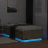 Sängynrunko LED-valoilla Sonoma-tammi 90x190 cm tekninen puu