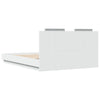 Sängynrunko päätylevyllä valkoinen 140x200 cm tekninen puu