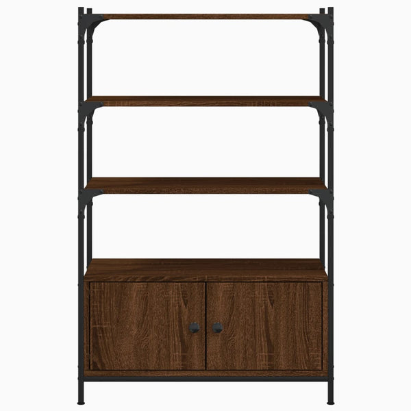 Kirjahylly 3 tasoa ruskea tammi 70x30x109,5 cm tekninen puu