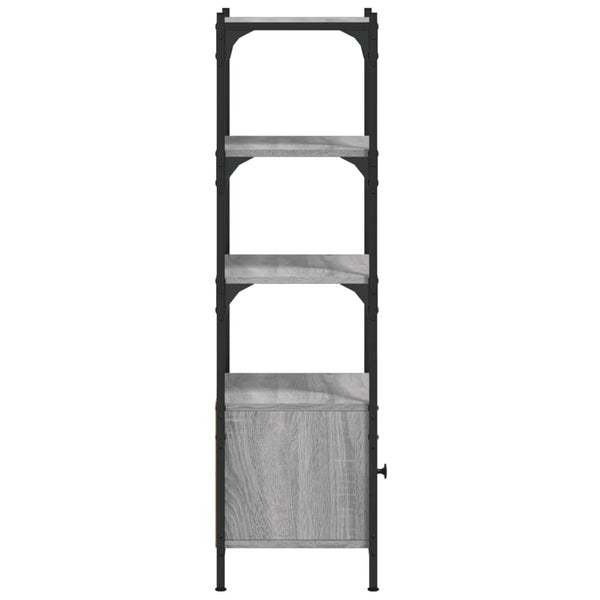 Kirjahylly 3 tasoa harmaa Sonoma 41x30x109,5 cm tekninen puu