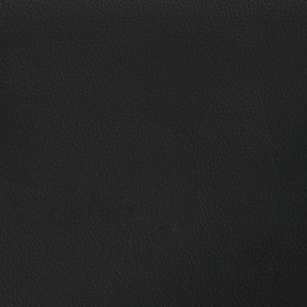 Sängynrunko päädyllä musta ja valkoinen 180x200 cm keinonahka